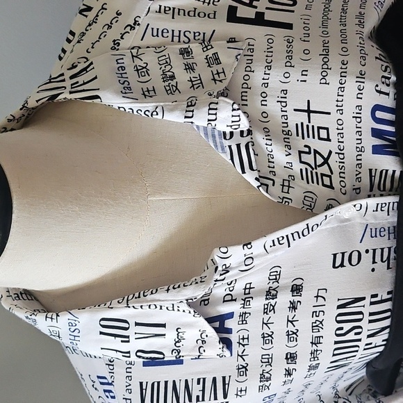 7th Avenue Design Studio Unique Corset Hi-Low Hem Blouse - Picture 4 of 14